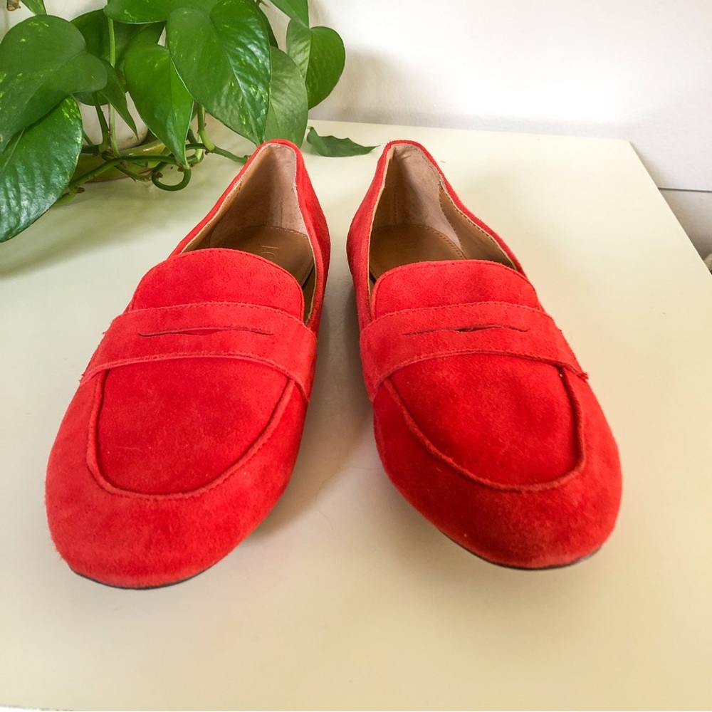 J. Crew Genuine Suede Loafers in Red - Picture 6 of 11